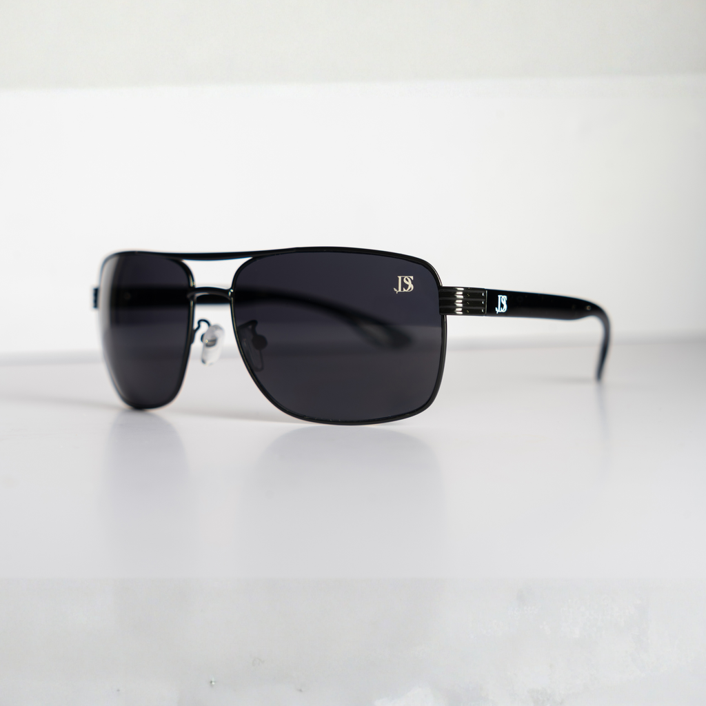 DS Black Classic Aviator Square Sunglasses